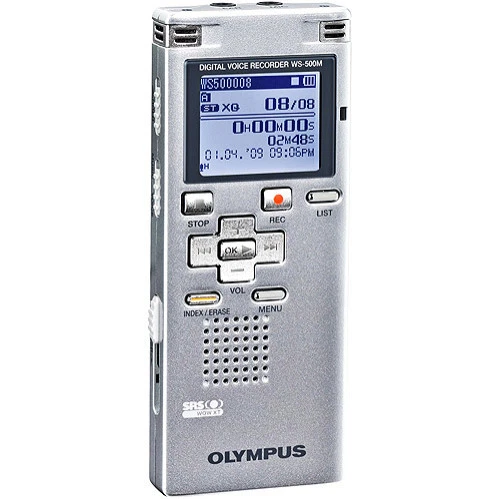 Olympus WS-500M (2048 MB, 544.5 Hours) Handheld Digital Voice Recorder