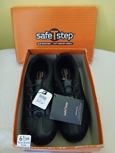 Women's Size 6 Wide Safe T Step Slip Resistant Work Shoes, New with Tags