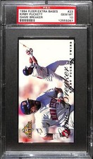 1994 FLEER EXTRA BASES GAME BREAKER #23 KIRBY PUCKETT PSA 10 12559287