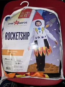 Child Rocket Ship Toddler Halloween Costume Size Toddler 4 - Picture 1 of 3