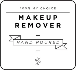 MINI Makeup Remover Decal - White (removable/ reusable/ waterproof DIY label) - Picture 1 of 3