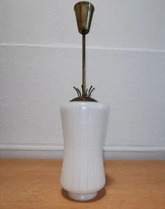 Lampe , Flurlampe , Hängelampe , Glasschirm , vintage , 50er Jahre - Bild 1 von 10