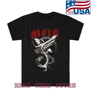 Sick Of It All Dragon Eagle Men's Black T-shirt Size S to 5XL - Picture 1 of 1