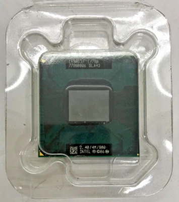 Intel Core 2 Duo T7700 SLA43 Mobile - 2,40 GHz / 4 MB / 800 MHz - socket P #1620 - Immagine 1 di 2