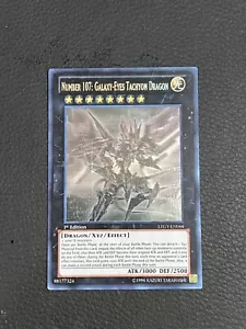 Yugioh Nummer 107: Galaxy-Eyes Tachyon Dragon LTGY-EN044 Ghost seltene 1. Auflage Neuwertig - Bild 1 von 2