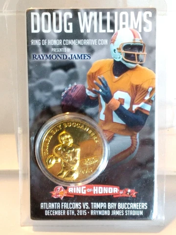 Doug Williams Ring of Honor Commemorative Coin, Dec. 6, 2015, in orig. package Cover