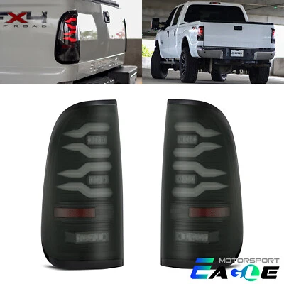 Luces traseras LED negras Fit 1999-2016 Ford Super Duty/97-03 F150 serie LUXX Foto 1 de 4