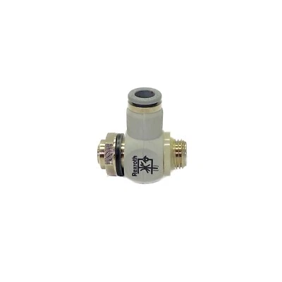 Rexroth Bosch 10mm OD 1/4” NPT Flow Control Check-Choke Valve 0821200198591 - Image 1 of 4