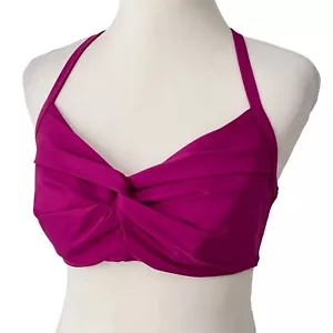 Athleta Twist Bikini Top 34D/DD rosa Bügel Badeanzug Top gepolstert Bademode - Bild 1 von 9