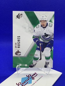Quinn Hughes 2021-22 Upper Deck SPX #96/299 Vancouver Canucks