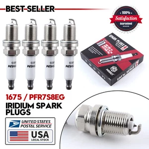 4Pcs Spark Plugs Fit NGK 1675 Double Platinum Premium OEM # PFR7S8EG for Audi VW - Picture 1 of 20