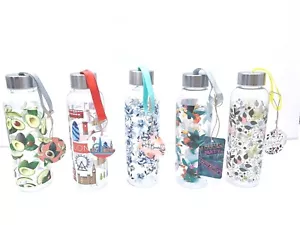500ML Water Bottle Various Designs Avocado,London Icons, Flowers , Toucan Pretty - Picture 1 of 11