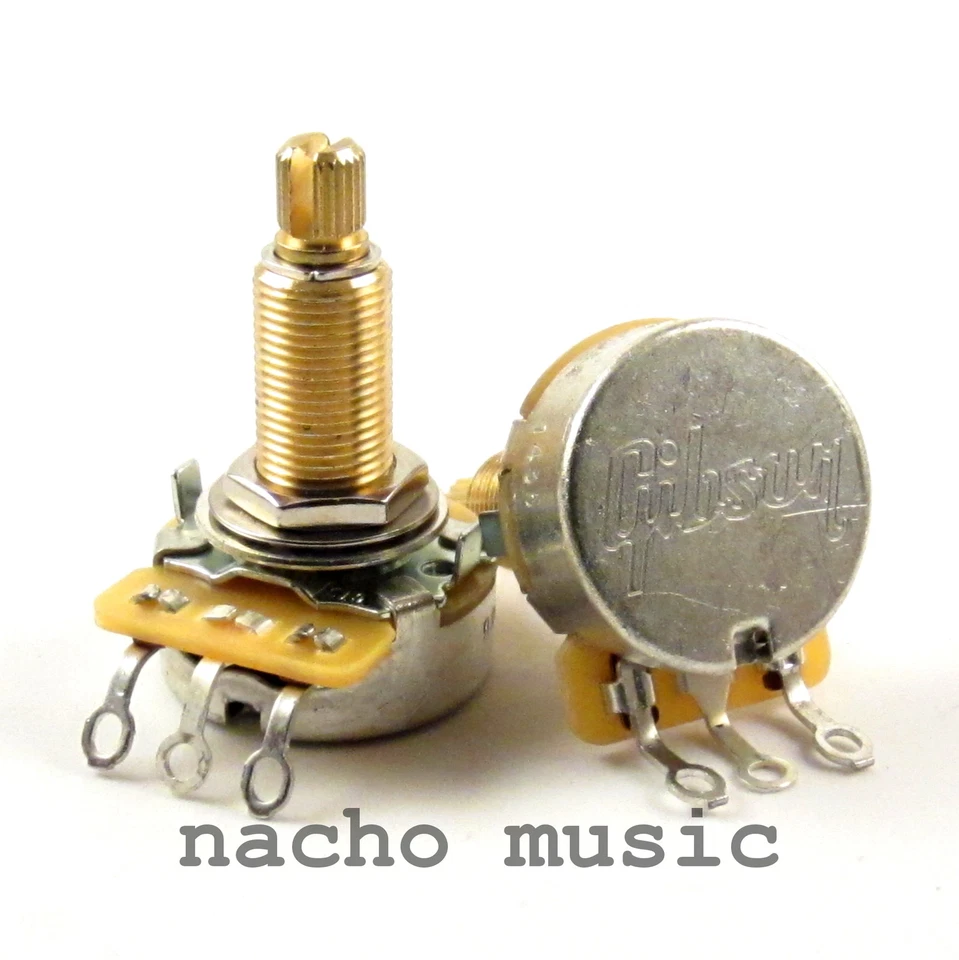 1X Gibson 500K Potenciómetro de eje largo/potenciómetro PPAT-500 Foto 1 de 1