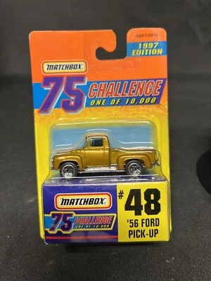 MATCHBOX #48 56 CAMIONETA FORD EDICIÓN 1997 1 de 10.000 75 RETO DORADO CON CAJA Foto 1 de 3