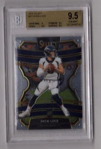 Drew Lock RC 2019 Panini Select Concourse #21 BGS 9.5 Denver Broncos - Bild 1 von 2
