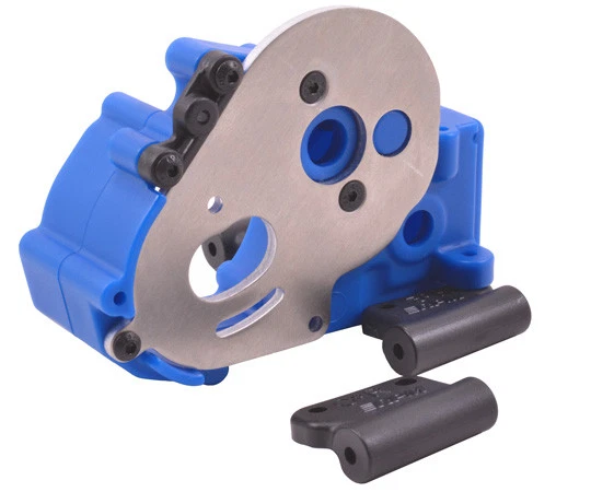 RPM 73615 Blue Gearbox & Rear Mounts for Traxxas Slash 2WD, Stampede 2WD Rustler - Image 1 of 1