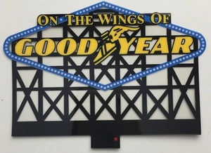 HO-SCALE GOODYEAR TIRE CO ANIMATED SIGN - LIGHTS,FLASHES-MORE SUPER ROOFTOP SIGN - Picture 1 of 1