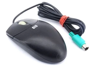 HP 334684-002 323614-001 CP-15K Retro PS/2 Ball Scroll Mouse Maus black schwarz - Bild 1 von 1