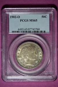 1902 O PCGS MS65 Barber Half Dollar #B48592 - Picture 1 of 2