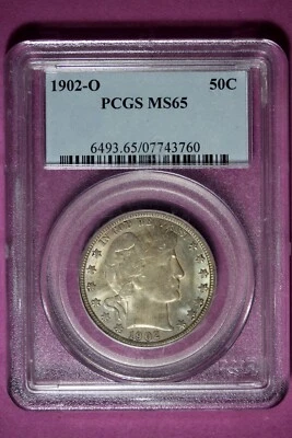 1902 O PCGS MS65 Barber Half Dollar #B48592 - Image 1 of 2