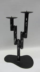 Brutalist Kerzenhalter Kerzenständer Vintage Eisen  70er Jahre - Bild 1 von 8