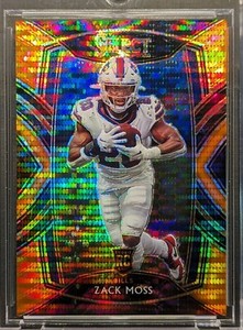 ZACK MOSS Rookie 2020 Panini Select Neon Orange Pulsar Prizm SSP /7 RC