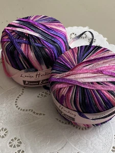 Louisa Harding Kimono Ribbon Yarn Pink Purple Color 4 NEW Lot of 2 - Picture 1 of 5