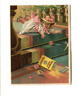 Victorian Trade Card Stickney & Poors Mustards Boston Little Girl Falling Down