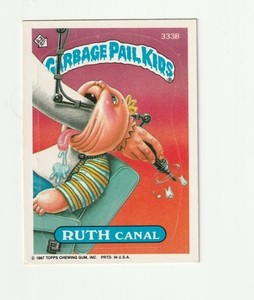 1987 Topps Garbage Pail Kids Series 8 RUTH Canal Vintage GPK Card 333b 