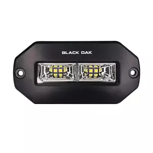 Black Oak LED 4 Inch Marine Flush Mount Spreader Light Black Housing - Picture 1 of 4