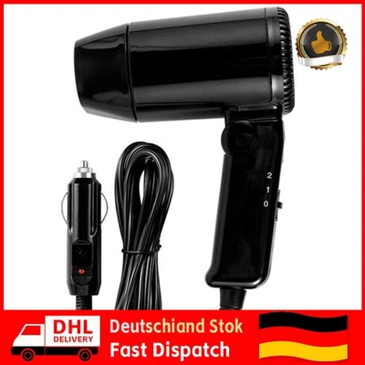 12V Auto Fön 210W Haartrockner Reisefön KFZ Fenster Entfroster Camping praktisch - Bild 1 von 4