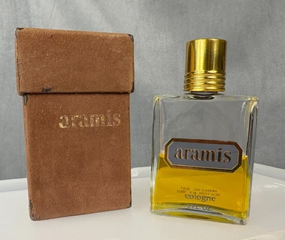 Винтажный одеколон ARAMIS пушистый войлок замшевая коробка 2 унц - Изображение 1 из 4