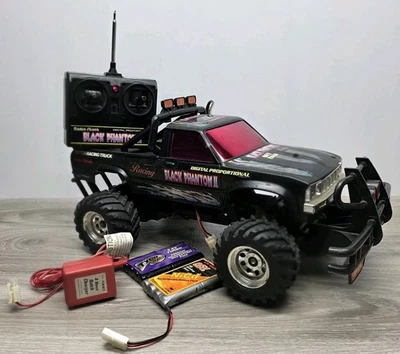 Vintage Radio Shack Black Phantom II RC Truck - 2WD - Tested Read Description  - Image 1 of 4