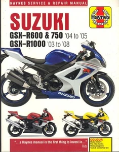 SUZUKI GSXR600,GSXR750 K4,K5,GSXR1000 K3,K4,K5,K6,K7,K8 HAYNES MANUAL 2003-2008 - Picture 1 of 1