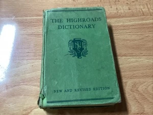 The Highroads Dictionary New and Revised Edition Pre-owned Antique Green 1952 - Picture 1 of 12
