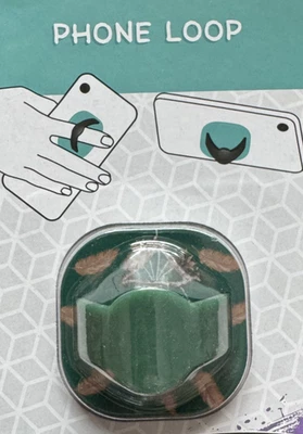 Cell Phone Loop (Green Feather) Brand New & Sealed!! - Image 1 of 2