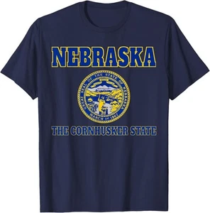 STATE FLAG OF NEBRASKA T-Shirt Hoodie - Picture 1 of 14