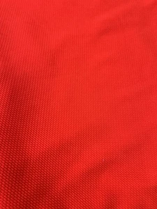 Vintage Red Textured Polyester Fabric 5 Yards 58" Wide Unbranded Stretch Knit - Picture 1 of 5