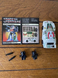 Transformers G1 Wheel Jack With Spoilers, Instructions, Partial Accessories - Picture 1 of 7