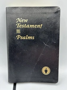 Gideons KJV New Testament Psalms - Black Bonded Leather 7x5" - Imagen 1 de 3