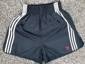 Womens XS Adidas X Dry Clean Only Bangkok Embroidered Satin Black Boxing Shorts - Picture 1 of 9