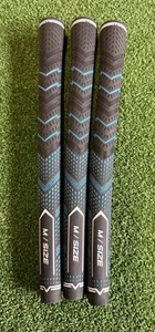 3 x Midsize Golf Grips Black and Blue - Picture 1 of 3