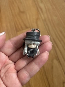 BLACK BUTLER ANIME CHIBI UNDERTAKER MINI ZIPPER PULL KEYCHAIN 1” FIGURE RARE HTF - Picture 1 of 4