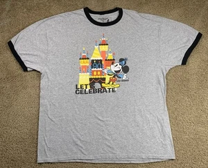 Camiseta Walt Disney World Para Hombres 2XL Gris Manga Corta Gráfica Timbre Miembro del Elenco - Imagen 1 de 8