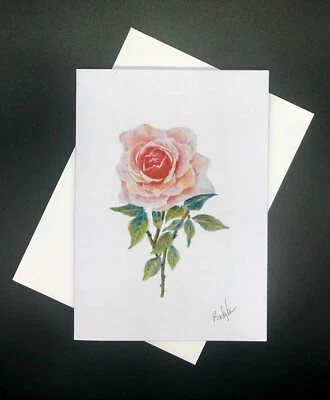 Rose#3, Blank Greeting Cards w/envelopes,  Notecards, Original Art - Image 1 of 4
