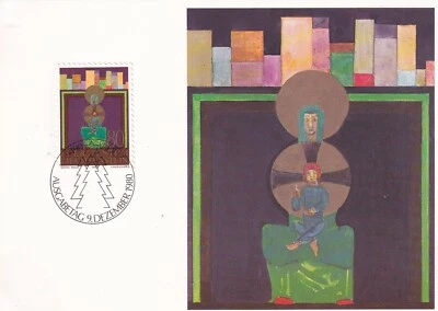 LIECHTENSTEIN 1980 THREE FIRST DAY COVERS ON MAXI CARDS, CHRISTMAS - Image 1 of 3