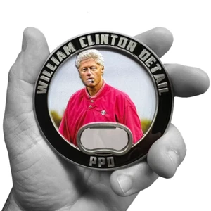 Bill Clinton pas si cigare des services secrets défi détail de protection présidentiel - Photo 1/2