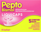 Pepto Bismol Liquicaps, Bismuth Subsalicylate, Multi-Symptom Relief Of Gas, Naus