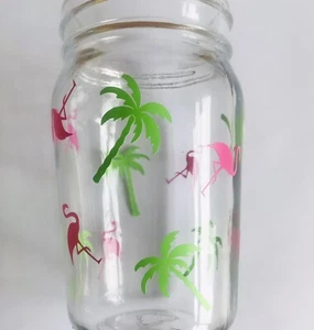 48 calcomanías de vinilo flamenco, palmera para gafas de verano decoración del hogar pegatinas divertidas  - Imagen 1 de 3