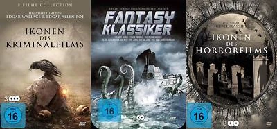 22 KLASSIKER - IKONEN Krimi HORROR Sience Fiction Filme BORIS KARLOFF Lugosi DVD - Bild 1 von 4